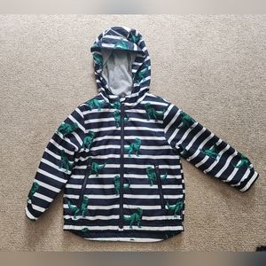Gap dinosaur jersey lined windbreaker
